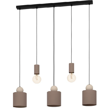 Підвісна люстра Eglo Е900346 GAZZOLA pendant light 5хЕ27 коричневий Е900346 фото