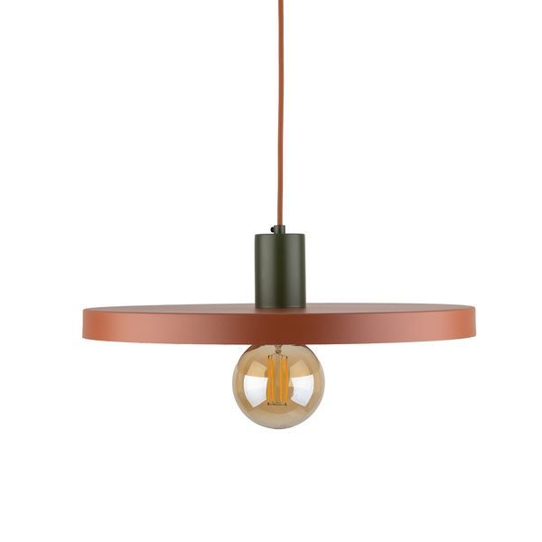 Подвесная люстра TK-Lighting TKL10750 SILA GREEN BRICK 1XE27 LAMPA WISZ?CA 400 E27 IP20 красный, зелёный TKL10750 фото