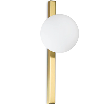 Бра, настенный светильник IDEAL-LUX IL311319 BINOMIO AP1 OTTONE 1хG9 4W IP20 латунный IL311319 фото