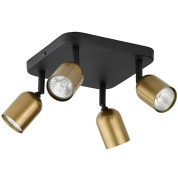 Спот TK Lighting TKL3307 TOP 4 IP20 4xGU10 Чорно-золотий TKL3307 фото
