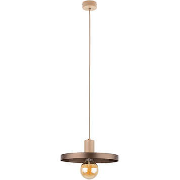 Підвісна люстра TK-Lighting TKL10757 SILA SABIA BROWN 1XE27 LAMPA WISZ?CA 300 E27 IP20 бежевий, коричневий TKL10757 фото