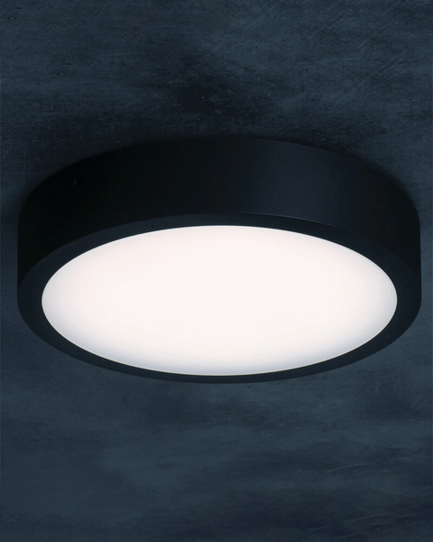 Світильник стельовий з датчиком руху Kanlux 39023 Daber LED 1x8W/13W 3000K/3500K/4000K 1490Lm IP66 чорний 39023 фото