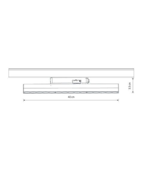 Трековий світильник Nowodvorski 12402 Profile Line LED 1x20W 4000K 80Lm IP20 білий 12402 фото