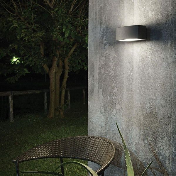 Бра IDEAL LUX IL163536 ANDROMEDA AP1 COFFEE 1хЕ27 IP55 коричнвый IL163536 фото