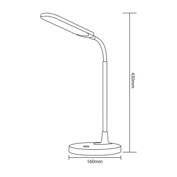 Світильник настільний LED AYLA 8W білий 049-036-0008-010 фото