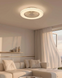Люстра с вентилятором, светильник потолочный с пультом Goldlux 341297 Egypt LED 1x48W 3000K/4000K/6500K 5300Lm IP20 белая 341297 фото 2