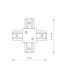 Соединитель Nowodvorski 8836 Profile recessed x-connector IP20 Wh 8836 фото 2