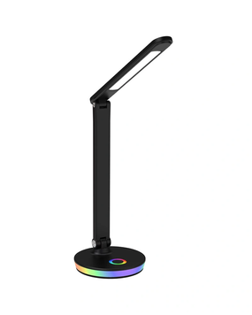 Настільна лампа Goldlux 325044 Neptun Led 1x7W 4000K+RGB 450Lm IP20 Чорна 059877 фото