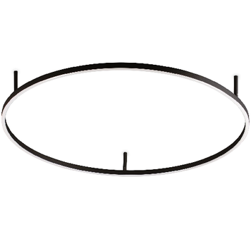 Потолочная люстра IDEAL-LUX IL341989 ORACLE SLIM PL D090 ROUND 4000K ON-OFF BK черный IL341989 фото