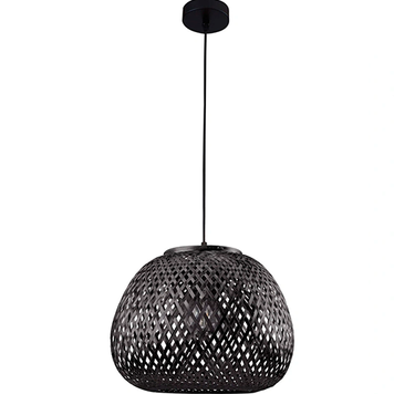 Люстра в стиле бохо, подвесной светильник Goldlux 329219 Zanzibar E27 1x20W IP20 Черный 095421 фото