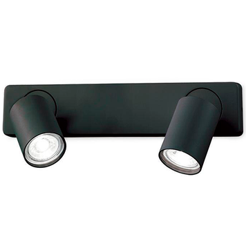 Бра спот IDEAL LUX IL229034 RUDY AP2 ROUND NERO 2хGU10 чёрный IL229034 фото