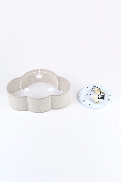 Світильник для дитячої кімнати CLOUD LINEN 2 TK Lighting TKL10006 2xE27 IP20 білий TKL10006 фото