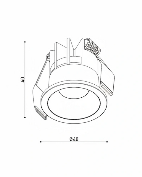 Точечный светильник Kloodi KD-MINI40 3W 4K WH DIM LED 240Lm IP20 белый KD-MINI40 3W 4K WH DIM фото