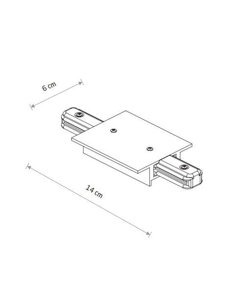 Ввод питания Nowodvorski 10227 Profile Recessed Power Straight Connector IP20 Wh 10227 фото