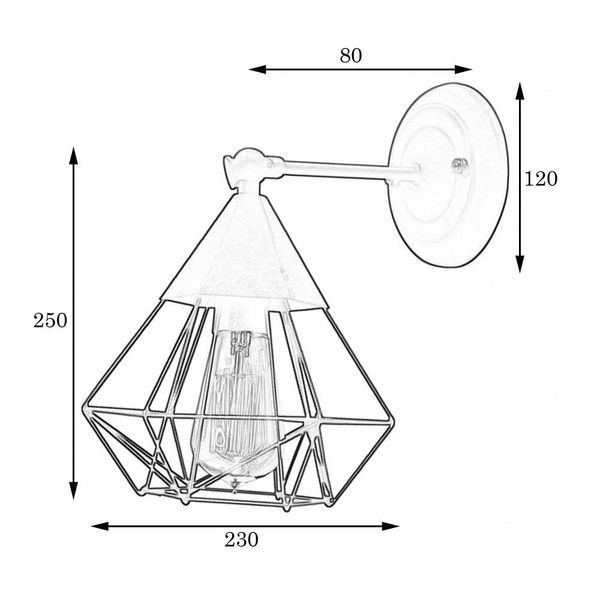 Бра в стилі лофт MSK Electric Crystal NL 0535-1 615720 BN 615720 фото