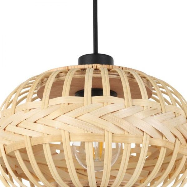 Подвесная люстра Eglo Е43864 AMSFIELD 1 pendant light 3хЕ27 коричневый Е43864 фото