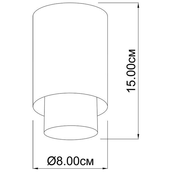 Точковий світильник IMPERIUM LIGHT Telescope 176115.01.05 MR16/GU10 IP20 білий / чорний 176115.01.05 фото