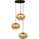 Подвесная люстра Eglo Е43864 AMSFIELD 1 pendant light 3хЕ27 коричневый Е43864 фото 1