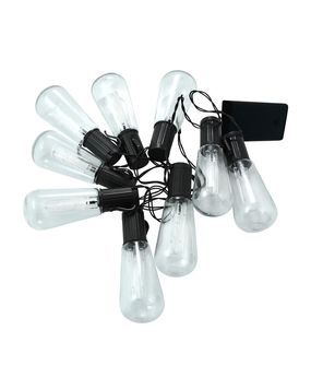 Гірлянда на батарейках POLUX 5901508312884 Edison LED 3000K IP20 чорна 5901508312884 фото