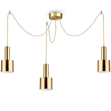 Люстра підвісна IDEAL LUX IL231600 HOLLY SP3 OTTONE 3хЕ27 IP20 золотий IL231600 фото