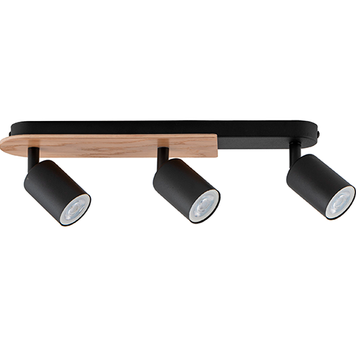 Спот TK-Lighting TKL4675 COVER WOOD 3xGU10 чорний TKL4675 фото