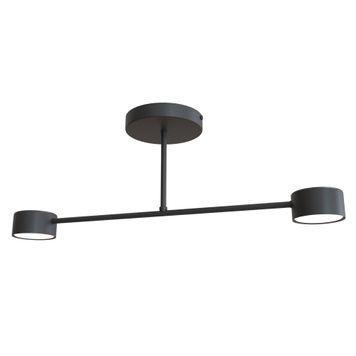 Потолочная люстра Emibig 1355/2 HALO 2 BLACK GX53 8W IP20 черная 1355/2 фото