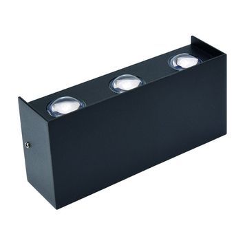 Вуличний світильник HOROZ ELECTRIC SMD LED "PROTON/S-6" 6W 076-055-0006-010 чорний 076-055-0006-010 фото