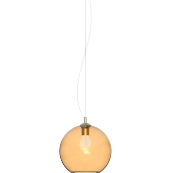 Підвісний світильник IDEAL LUX IL339047 AMBRA SP1 D20 1хЕ27 IP20 бурштиновий IL339047 фото