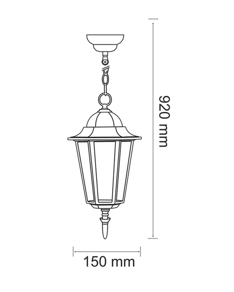 Уличный светильник Polux 202161 Liguria E27 1x20W IP43 PT 5903137202161 фото