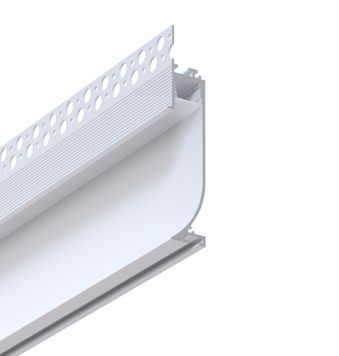 LED hрофіль прихований плінтус під шпаклівку з розсіювачем PC, 3м KLOODI KLP6518TR 3 KLP6518TR_3 фото