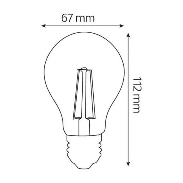 Світлодіодна лампа FILAMENT GLOBE-10 10W Е27 4200К 001-015-0010-030 фото