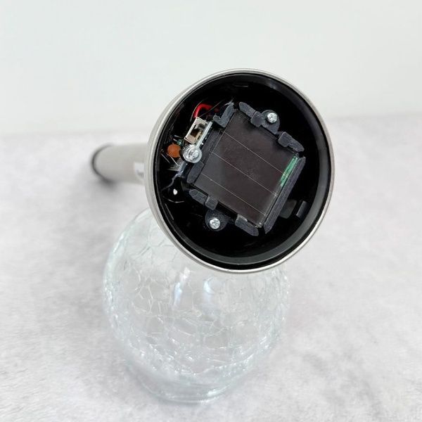 Грунтовой светодиодный светильник Feron PL131 RGB на солнечной батарее хром 81072 фото