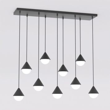 Подвесной светильник GIRO 9 BLACK Emibig 9хG9 IP20 чёрный 1661/9 1661/9 фото