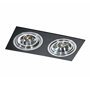 Точечный светильник SIRO 2 BLACK/ALUMINIUM AZZARDO AZ0772 AZ0772 фото