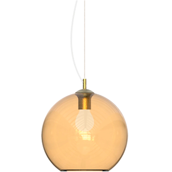 Підвісний світильник IDEAL LUX IL339061 AMBRA SP1 D40 1хЕ27 IP20 янтарний IL339061 фото
