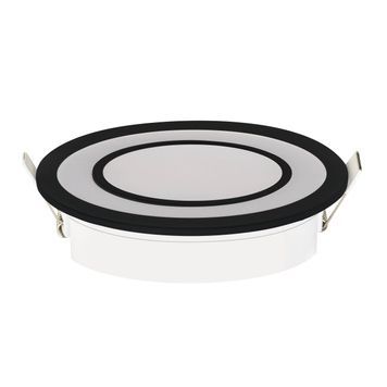 Світлодіодний світильник вбудований LED CARTER-12 12W 4200K чорний 016-072-0012-020 фото