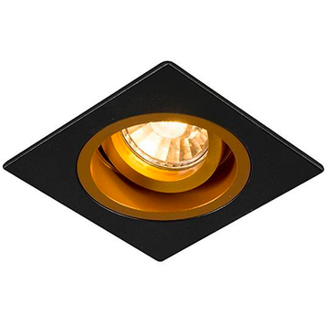 Точечный светильник CHUCK DL SQUARE BLACK-GOLD 92706-N Zuma Line 1хGU10 92706-N фото