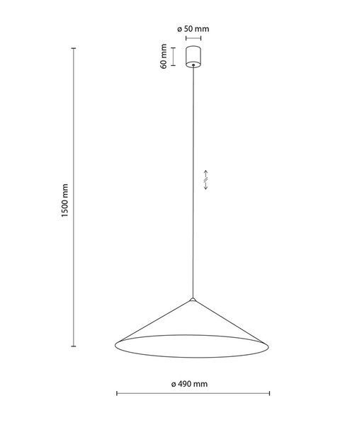 Підвісний світильник, люстра TK Lighting 11282 Lume XL GX53 1x11W IP20 світло-бежевий TKL11282 фото