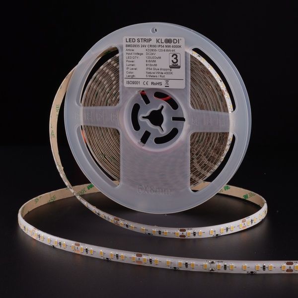 LED Лента 8,6W 120LED 2200K 700LM RA90 IP20 24V KLOODI KD2835-120-8.6W-2.2K-24V KD2835-120-8.6W-2.2K-24V фото