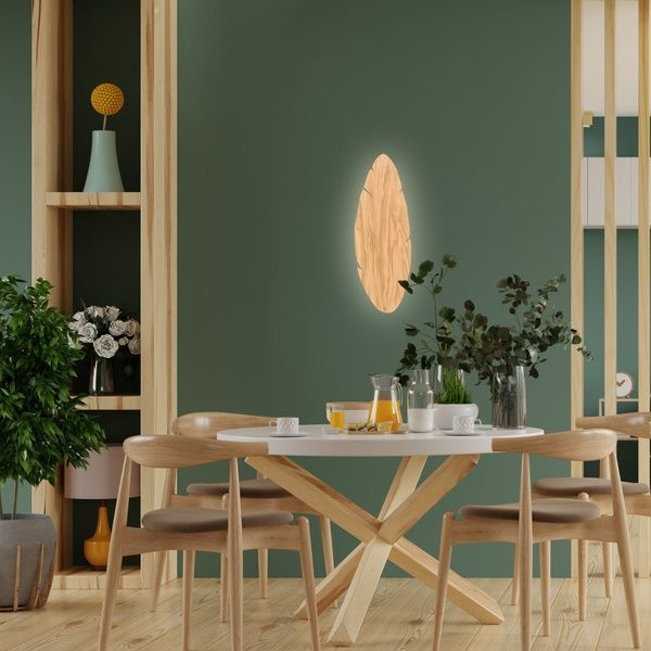 Настінний світильник TK Lighting TKL4678 HOJA WOOD KINKIET 2хG9 коричневий TKL4678 фото