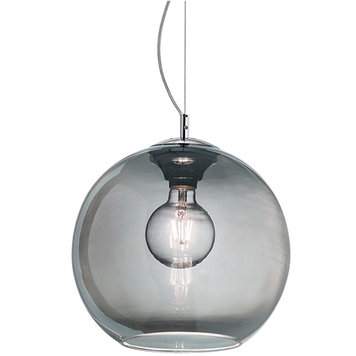 Люстра підвісна IDEAL LUX IL94229 NEMO SP1 D40 FUME' 1хЕ27 IP20 хром IL94229 фото