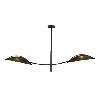 Потолочный светильник LOTUS 2 BLACK/GOLD Emibig 2хE14 IP20 черный 1106/2 1106/2 фото