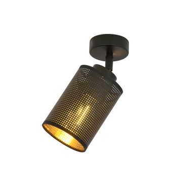 Точечный светильник Emibig BRONX 1 BLACK E27 IP20 1152/1 черный, золотой 1152/1 фото