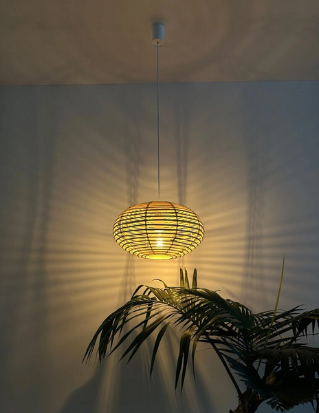 Підвісний світильник, люстра Nowodvorski 11153 Rattan S E27 1x25W IP20 Бежевий 11153 фото
