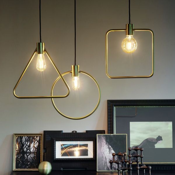 Підвісний світильник IDEAL LUX IL207858 ABC SP1 SQUARE 1хЕ27 IP20 латунний IL207858 фото