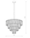 Люстра Nowodvorski 7614 Cristal E14 12x40W IP20 Чорна 7614 фото 3