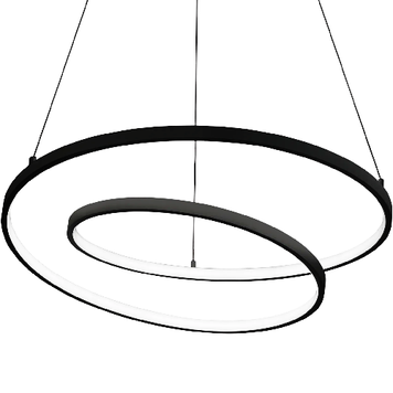 Подвесная люстра IDEAL-LUX IL342443 OZ SP D80 ON-OFF NERO 52W 6400lm 4000K чёрный IL342443 фото