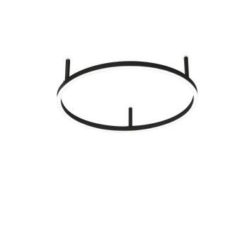 Потолочная люстра IDEAL-LUX IL341903 ORACLE SLIM PL D050 ROUND 4000K ON-OFF BK черный IL341903 фото