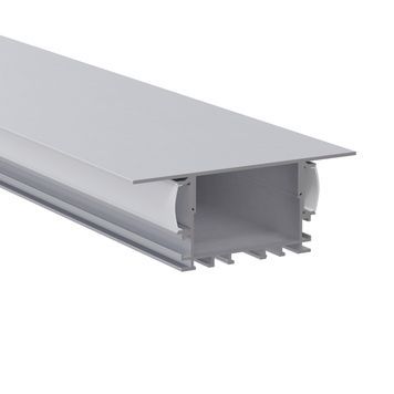 LED профіль накладний KLOODI KLP006_2 з відсіком для блоку та розсіювачем PC, 2м KLP006_2 фото