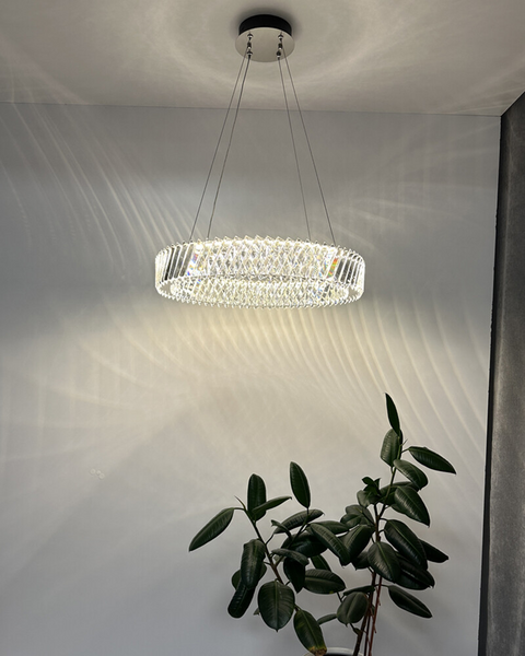 Подвесной светильник, люстра Nowodvorski 11705 Luxora Round LED 1x30W 3000K 2700Lm IP20 хром 11705 фото